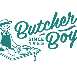 CJ's Butcher Boy Burgers logo